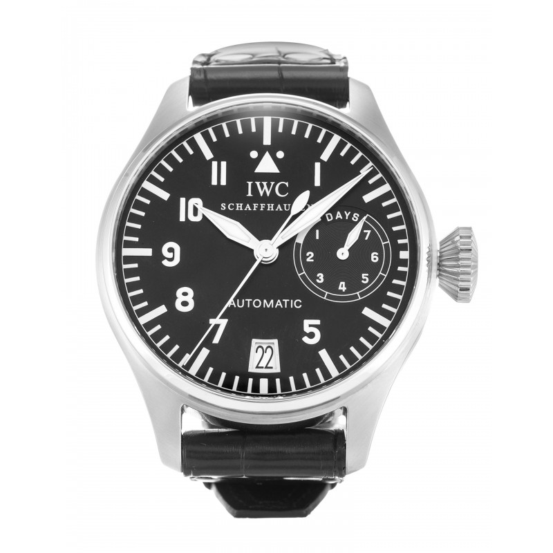 UK Black Leather  IWC Big Pilots IW500201-46 MM