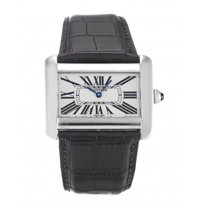 UK Steel Cartier Tank Divan W6300655-38 MM