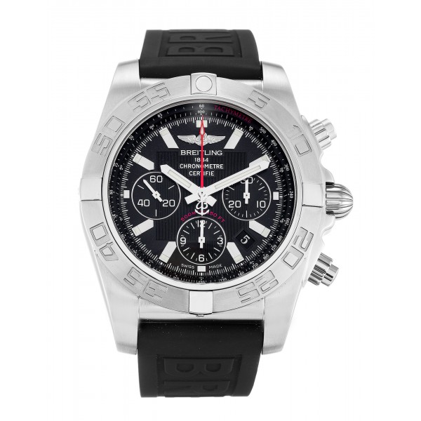 UK Black Rubber Breitling Chronomat 44 AB0110-43.5 MM