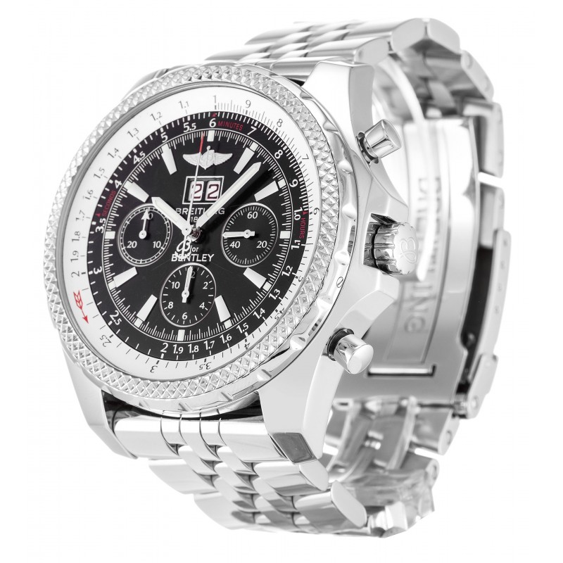 UK Steel Breitling Bentley 6.75 A44362-48.8 MM