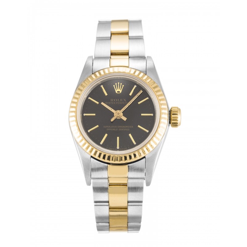 UK  Yellow Gold Rolex Lady Oyster Perpetual 67193-24 MM