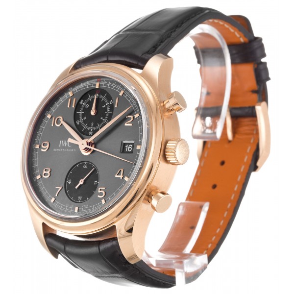 UK Rose Gold IWC Portuguese Chrono IW390405-42 MM