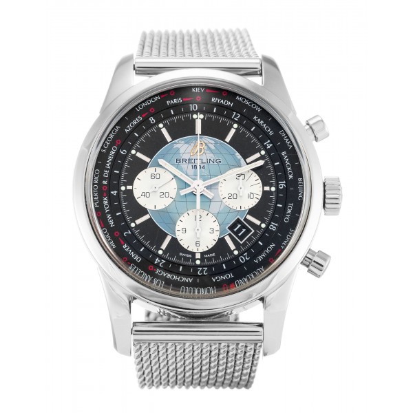 UK Steel Breitling Transocean Chronograph AB0510-46 MM