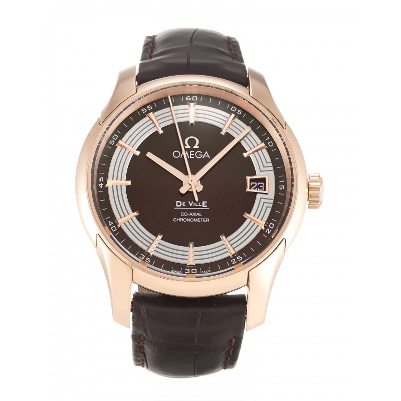 UK Red Gold Omega De Ville Hour Vision 431.63.41.21.13.001-41 MM