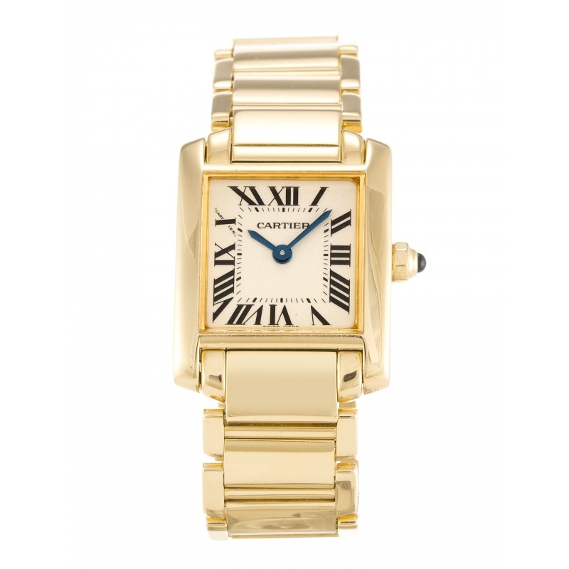 UK Yellow Gold Cartier Tank Francaise W50002N2-25 MM