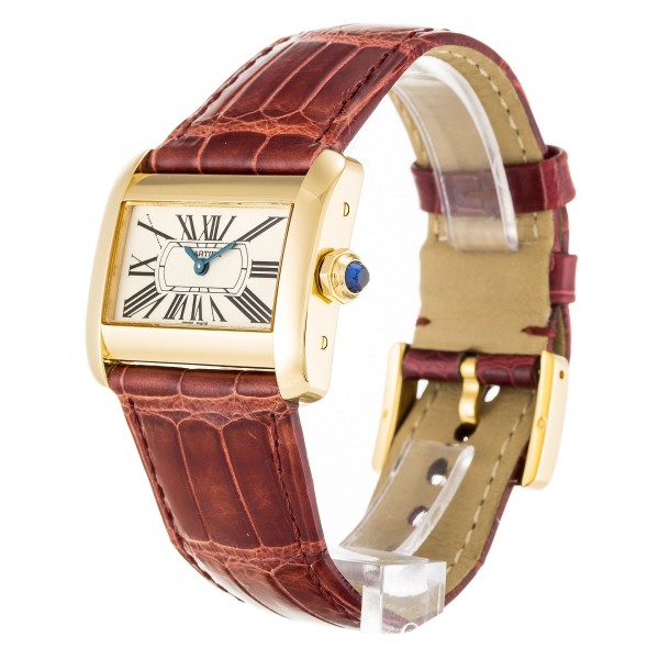 UK Yellow Gold Cartier Tank Divan W6300356-32 MM