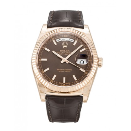 UK Rose Gold Rolex Day-Date 118135-36 MM