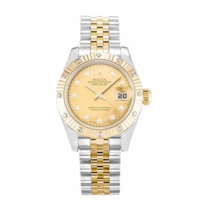 UK Steel & Yellow Gold set with Diamonds Rolex Datejust Lady 179313-26 MM