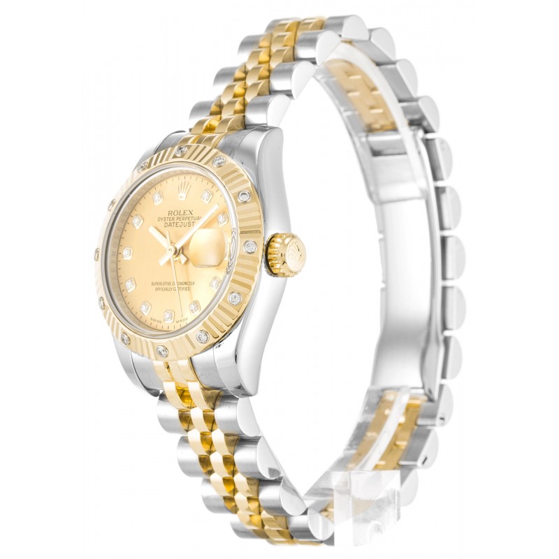 UK Steel & Yellow Gold set with Diamonds Rolex Datejust Lady 179313-26 MM