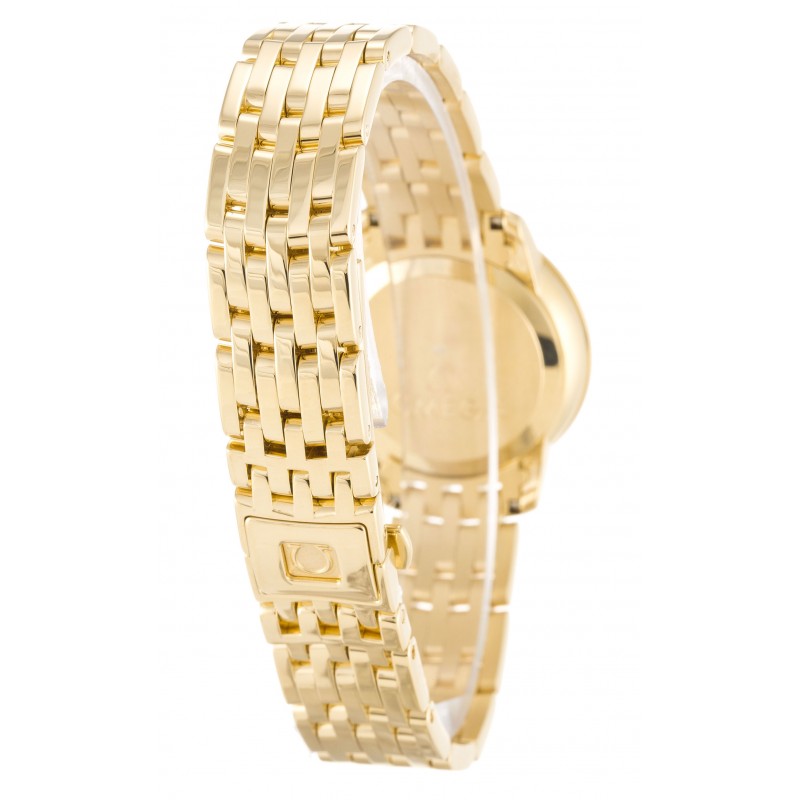 UK Yellow Gold Omega De Ville Prestige 424.50.24.60.05.001-23 MM