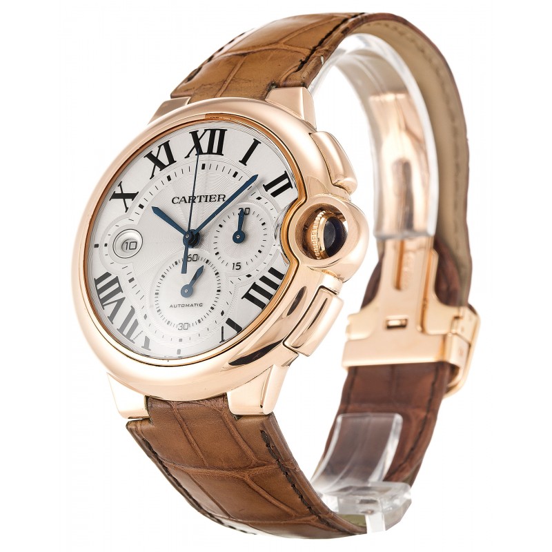 UK Rose Gold Cartier Ballon Bleu W6920009-47 MM