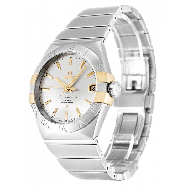 UK Steel & Yellow Gold Omega Constellation 123.20.38.21.02.005-38 MM