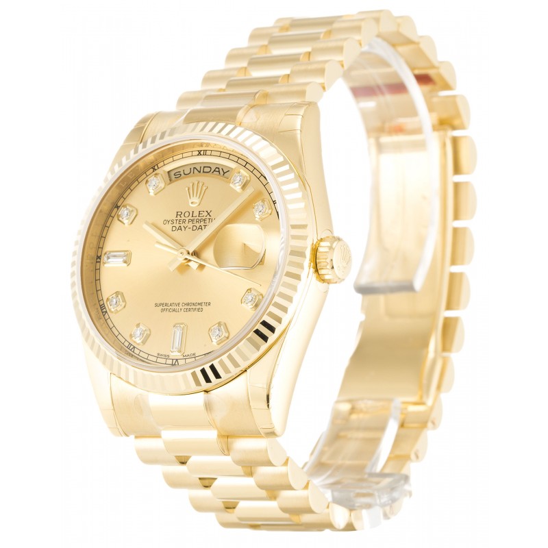 UK Yellow Gold Rolex Day-Date 118238-36 MM