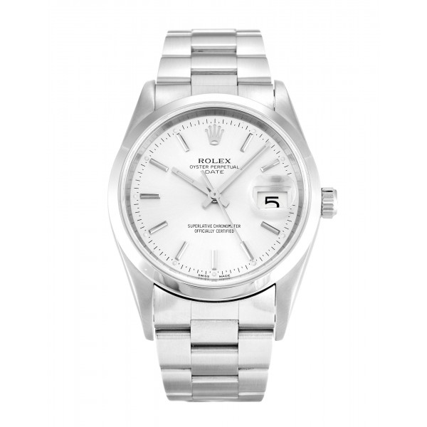 UK Steel Rolex Oyster Perpetual Date 15200-34 MM