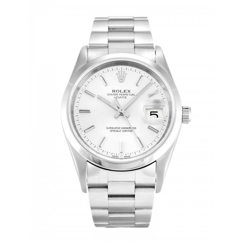 UK Steel Rolex Oyster Perpetual Date 15200-34 MM