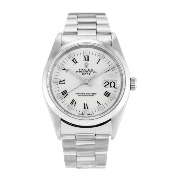 UK Steel Rolex Oyster Perpetual Date 15200-34 MM