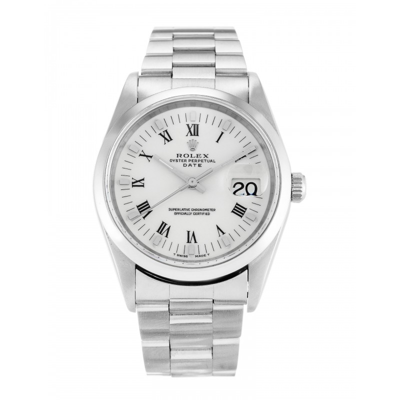 UK Steel Rolex Oyster Perpetual Date 15200-34 MM