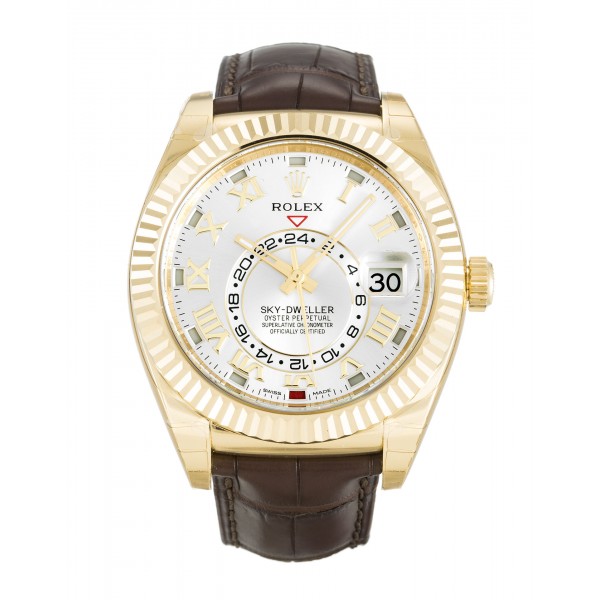 UK Yellow Gold Rolex Sky-Dweller 326138-42 MM