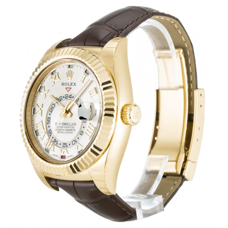 UK Yellow Gold Rolex Sky-Dweller 326138-42 MM