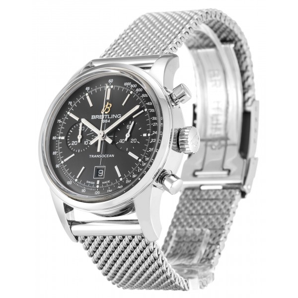 UK Steel Breitling Transocean Chronograph A41310-38 MM