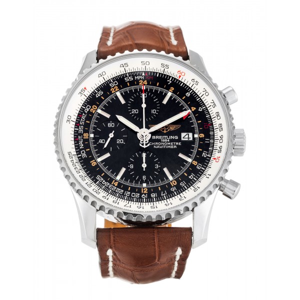 UK Steel Breitling Navitimer World A24322-46 MM