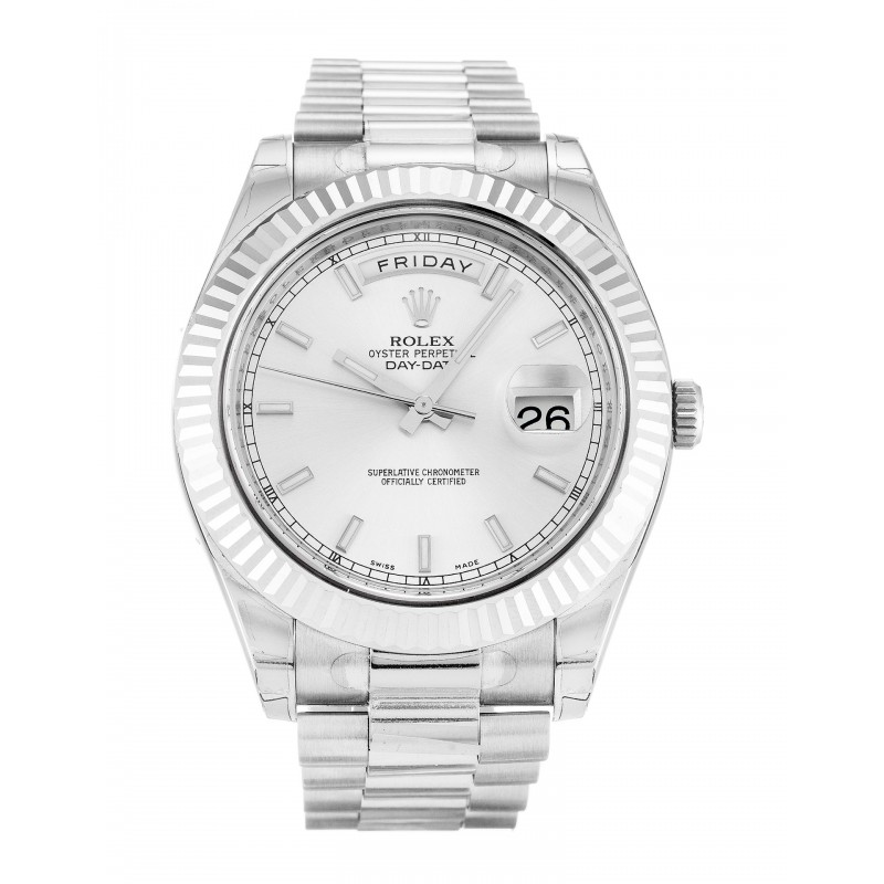 UK White Gold Rolex Day-Date II 218239-41 MM