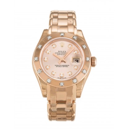 UK Rose Gold set with Diamonds Rolex Pearlmaster 80315-29 MM