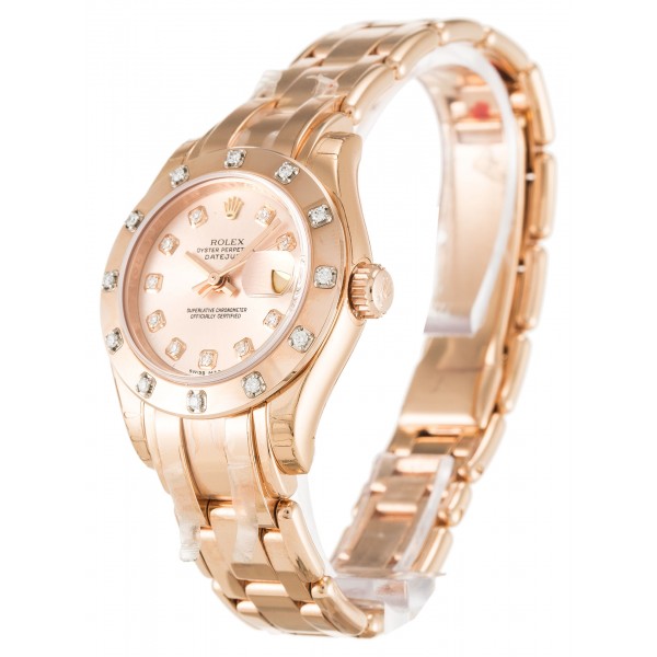 UK Rose Gold set with Diamonds Rolex Pearlmaster 80315-29 MM