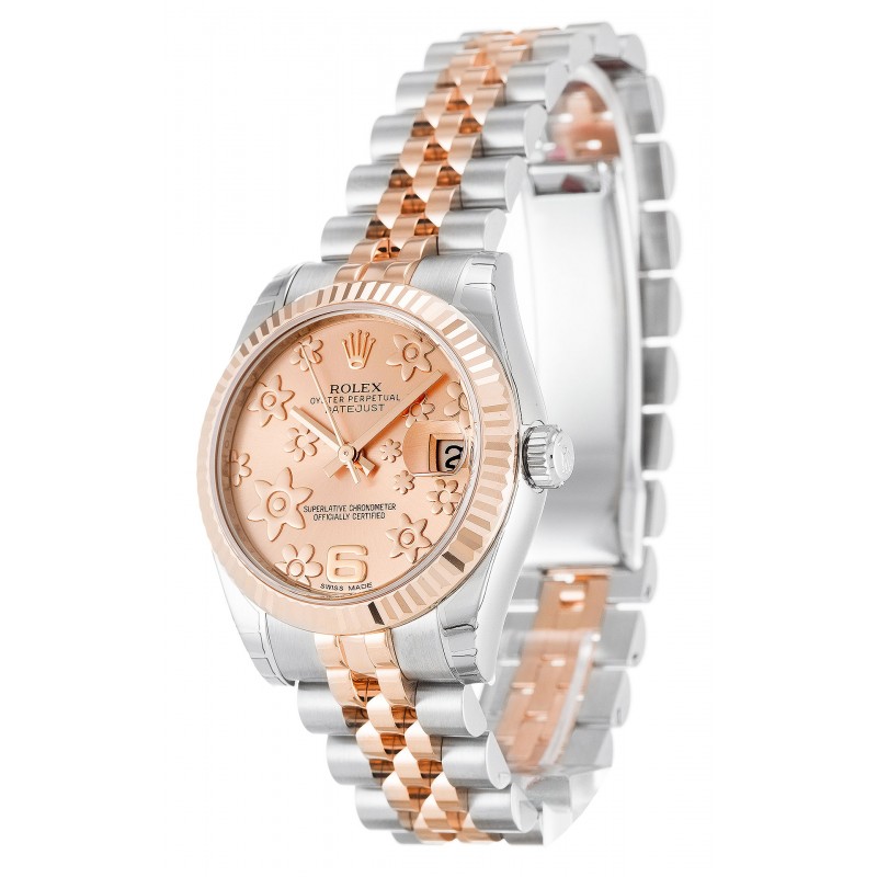 UK Rose Gold Rolex Mid-Size Datejust 178271-31 MM