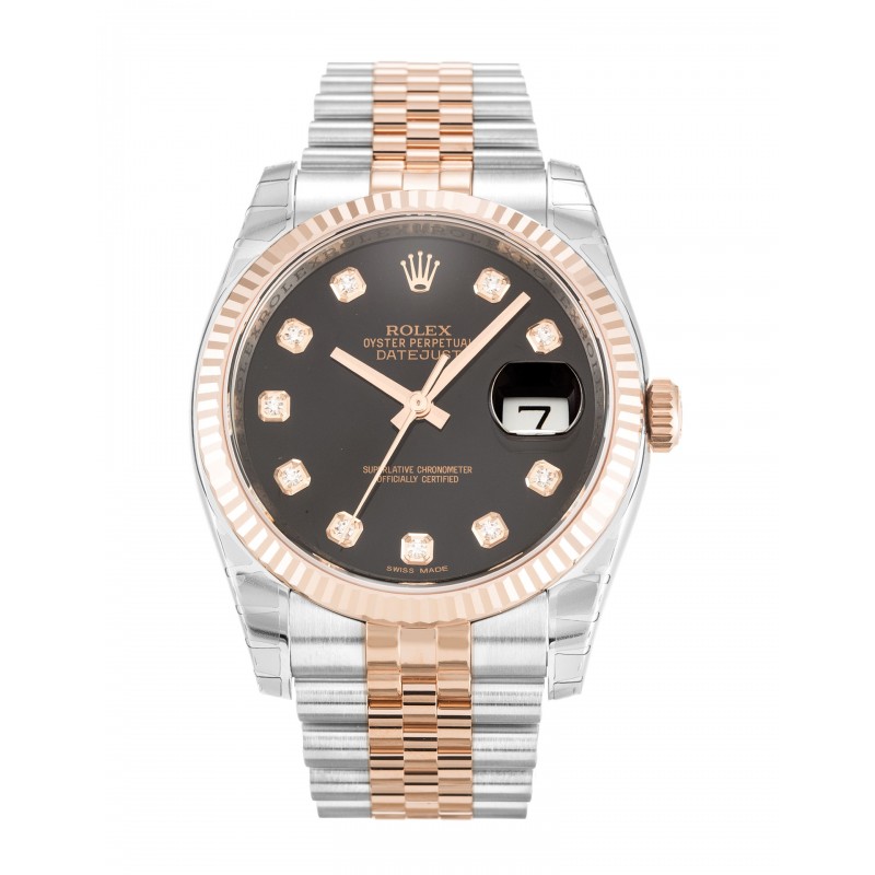 UK Steel & Rose Gold Rolex Datejust 116231-36 MM