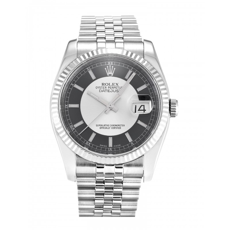 UK Steel & White Gold Rolex Datejust 116234-36 MM