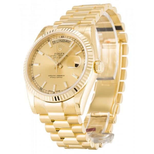 UK Yellow Gold Rolex Day-Date 118238-36 MM