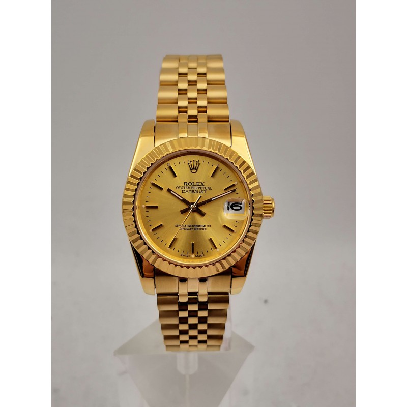 UK Yellow Gold Rolex Mid-Size Datejust 6827-30 MM