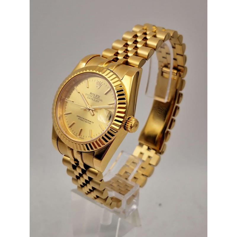 UK Yellow Gold Rolex Mid-Size Datejust 6827-30 MM