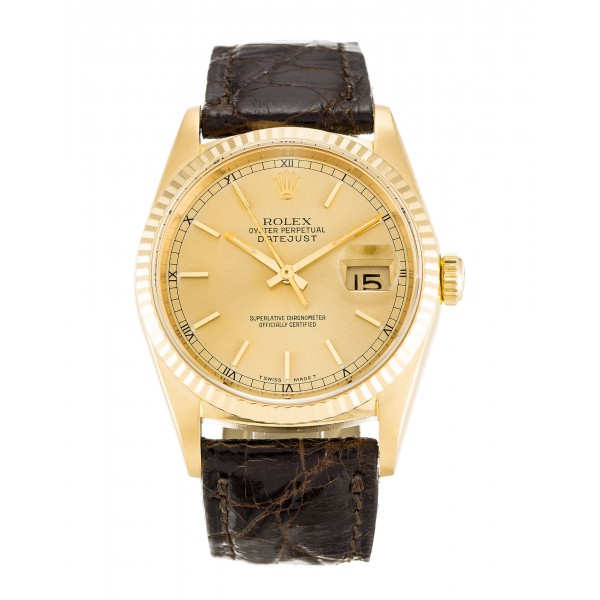 UK Yellow Gold Rolex Datejust 16238-36 MM