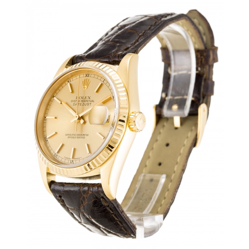 UK Yellow Gold Rolex Datejust 16238-36 MM