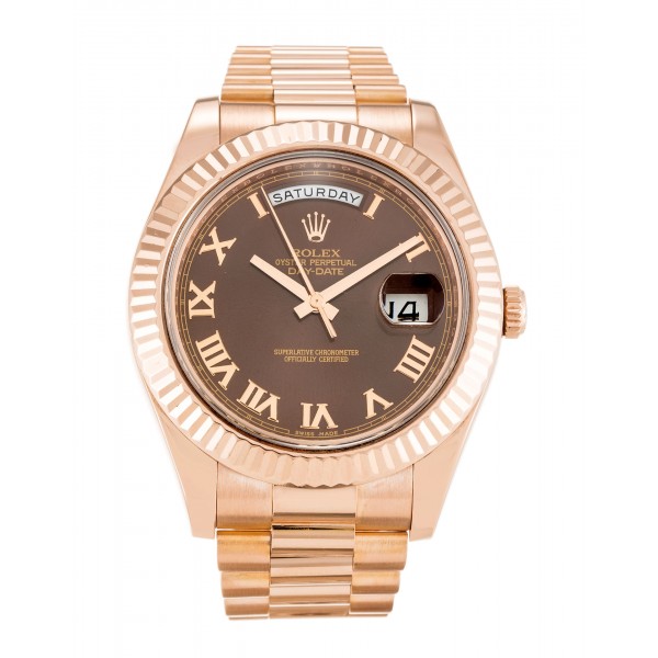 UK Rose Gold Rolex Day-Date II 218235-41 MM