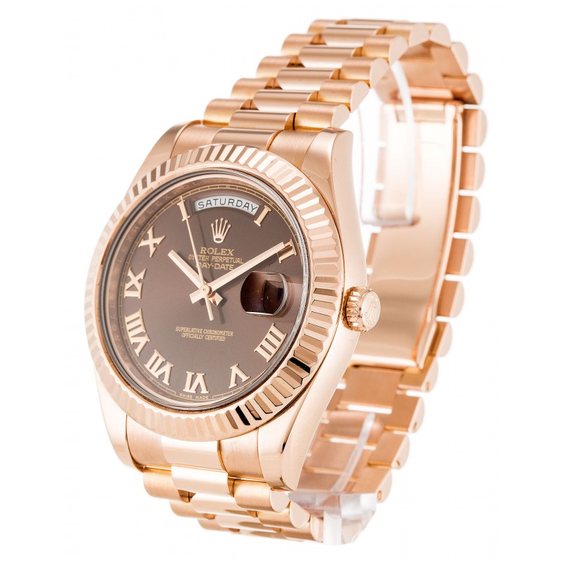 UK Rose Gold Rolex Day-Date II 218235-41 MM