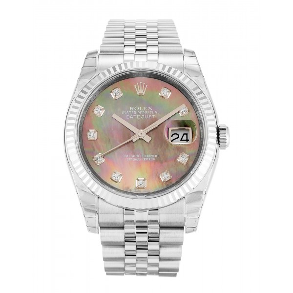 UK Steel & White Gold Rolex Datejust 116234-36 MM