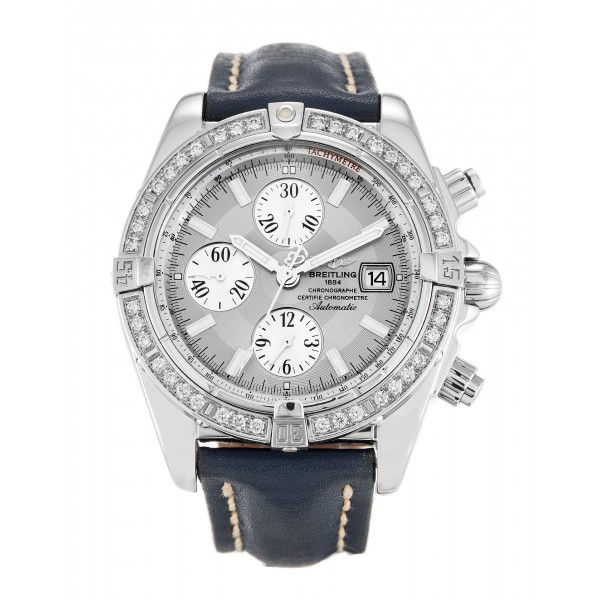 UK Steel set with Diamonds Breitling Chronomat Evolution A13356-43.7 MM