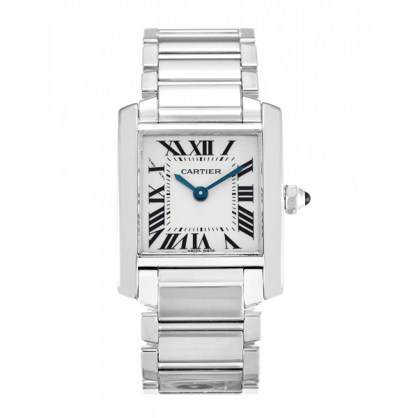 UK White Gold Cartier Tank Francaise W50012S3-25 MM