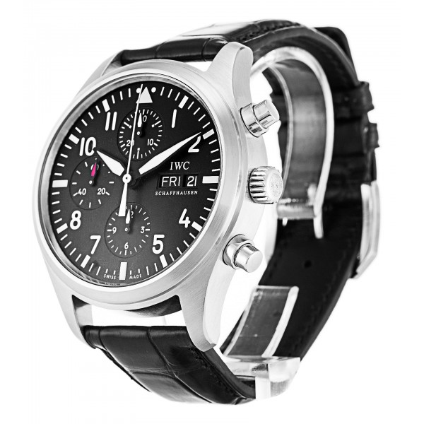 UK Steel IWC Pilots Chrono IW371701-42 MM