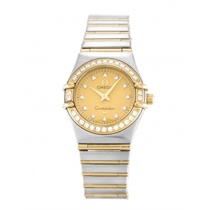 UK Steel & Yellow Gold set with Diamonds Omega Constellation Mini 1267.15.00-22.5 MM