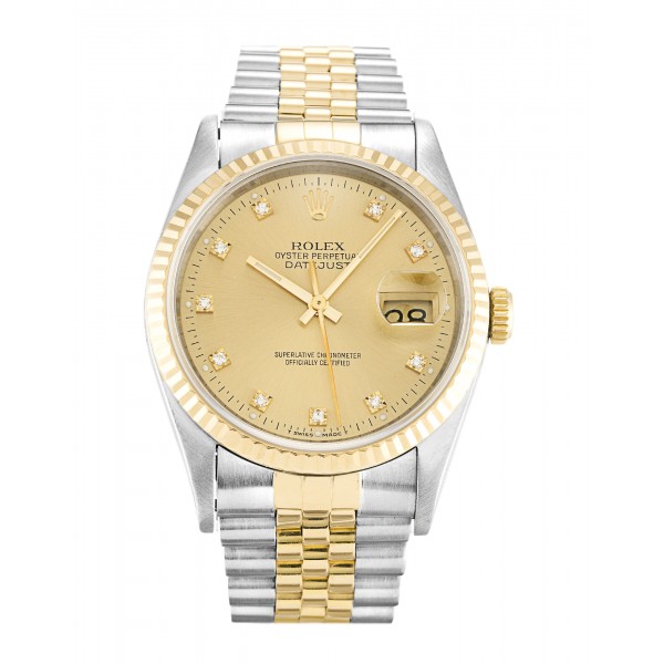 UK Steel & Yellow Gold Rolex Datejust 16233-36 MM