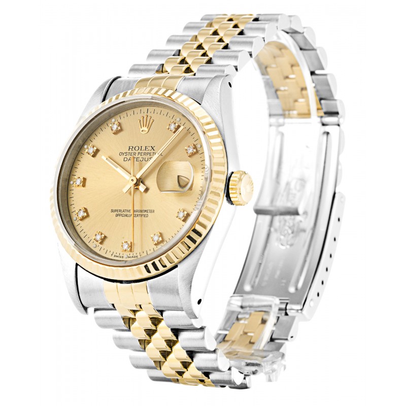 UK Steel & Yellow Gold Rolex Datejust 16233-36 MM