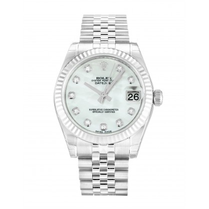 UK Steel & White Gold Rolex Datejust Lady 178274-31 MM