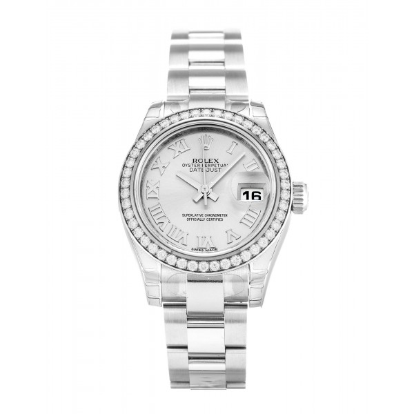 UK Steel & White Gold set with Diamonds Rolex Datejust Lady 179384-26 MM