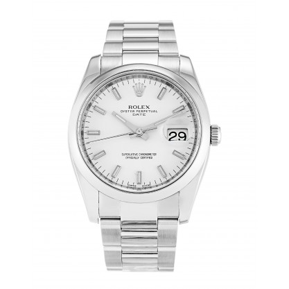 UK Steel Rolex Oyster Perpetual Date 115200-34 MM