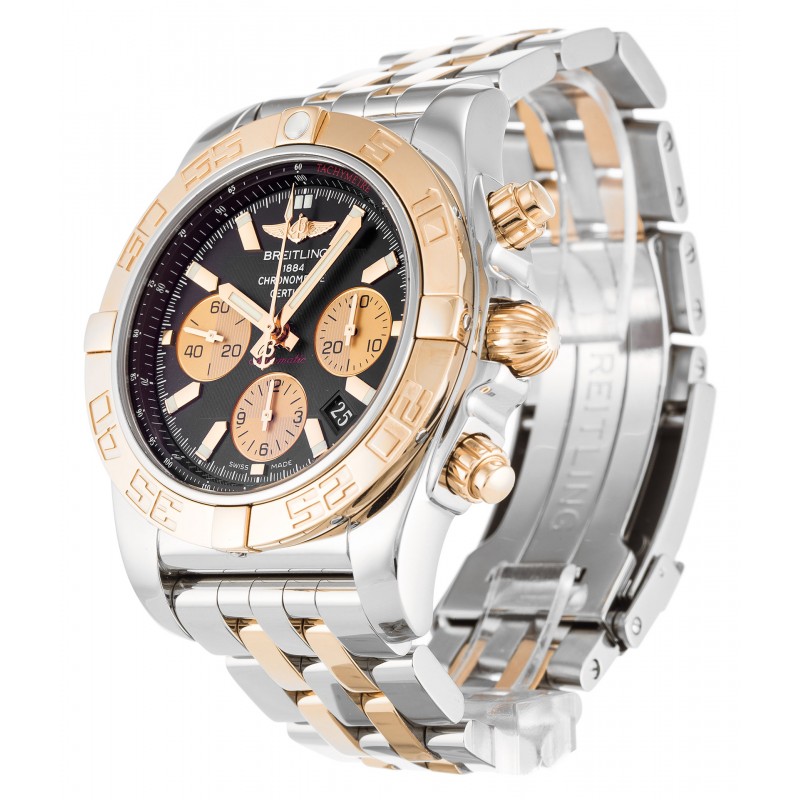 UK Steel & Rose Gold Breitling Chronomat 44 CB0110-43.5 MM