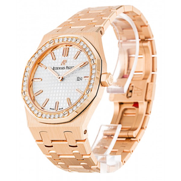 UK Rose Gold set with Diamonds Audemars Piguet Royal Oak 67651OR.ZZ.1261OR.01-33 MM